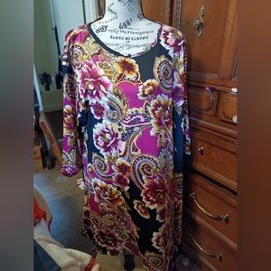 Women Purple And Black Dress By Southern Charm Size XL